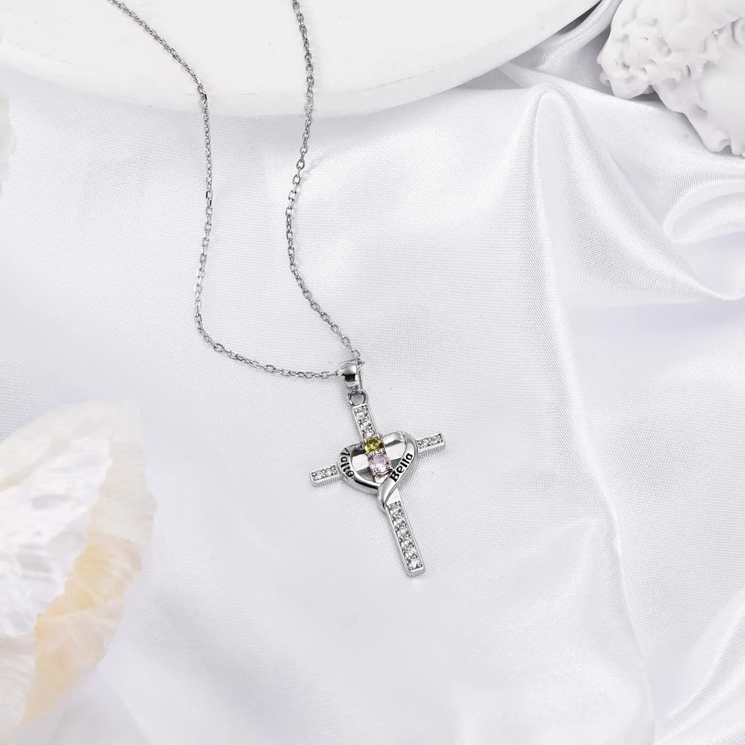 Personalized Necklaces Picture Necklace 18K Gold Plated Engraved Picture Photo Pendant Necklace with Name Jewelry Gift for Women Men
