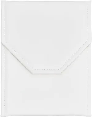 PH PandaHall Necklaces Storage Leather Necklace Display Folder Necklace Storage Display Case Pearl Jewelry Travel Folder Cases for Jewelry Organizer Necklace Box, Cornsilk Color 8.3x6 inch