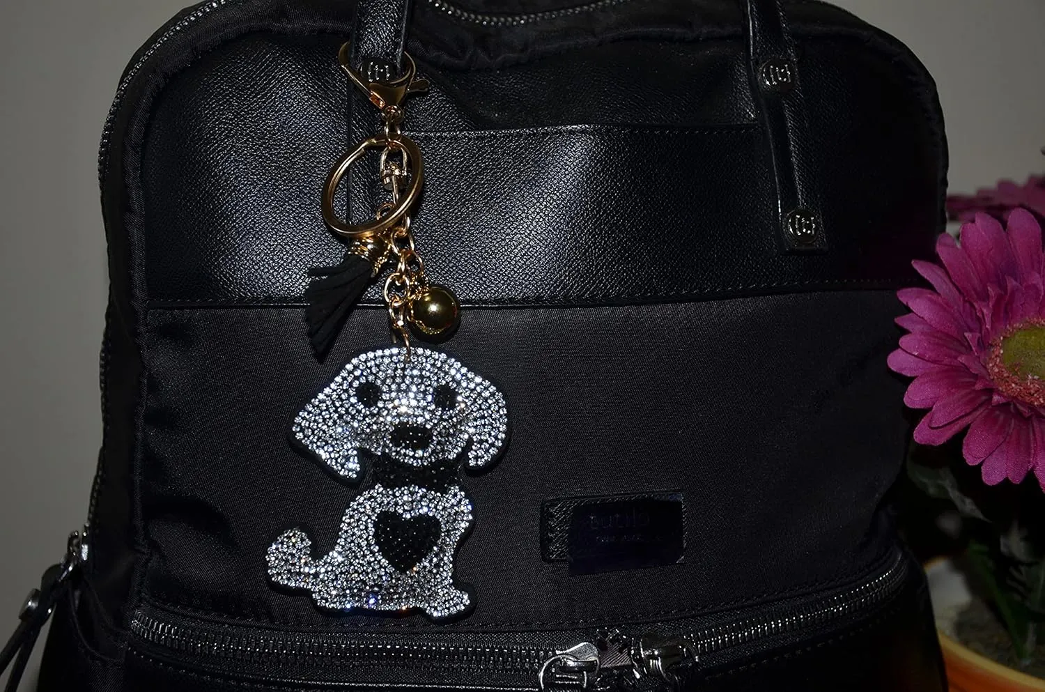 Popfizzy Rhinestone Keychain Accessories for Women, Car Keys Charms, Bling Keychain, Cute Purse Charms for Handbags