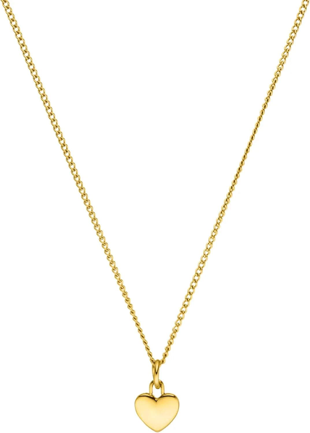 Purelei Heart Charm Necklace  18K Gold plated stainless steel jewelry  Waterproof chain with pendant  20 to 22 inch adjustable length  Fashion jewelry for your individual look
