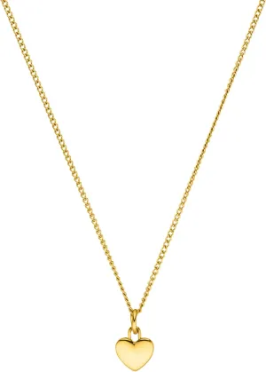 Purelei Heart Charm Necklace  18K Gold plated stainless steel jewelry  Waterproof chain with pendant  20 to 22 inch adjustable length  Fashion jewelry for your individual look