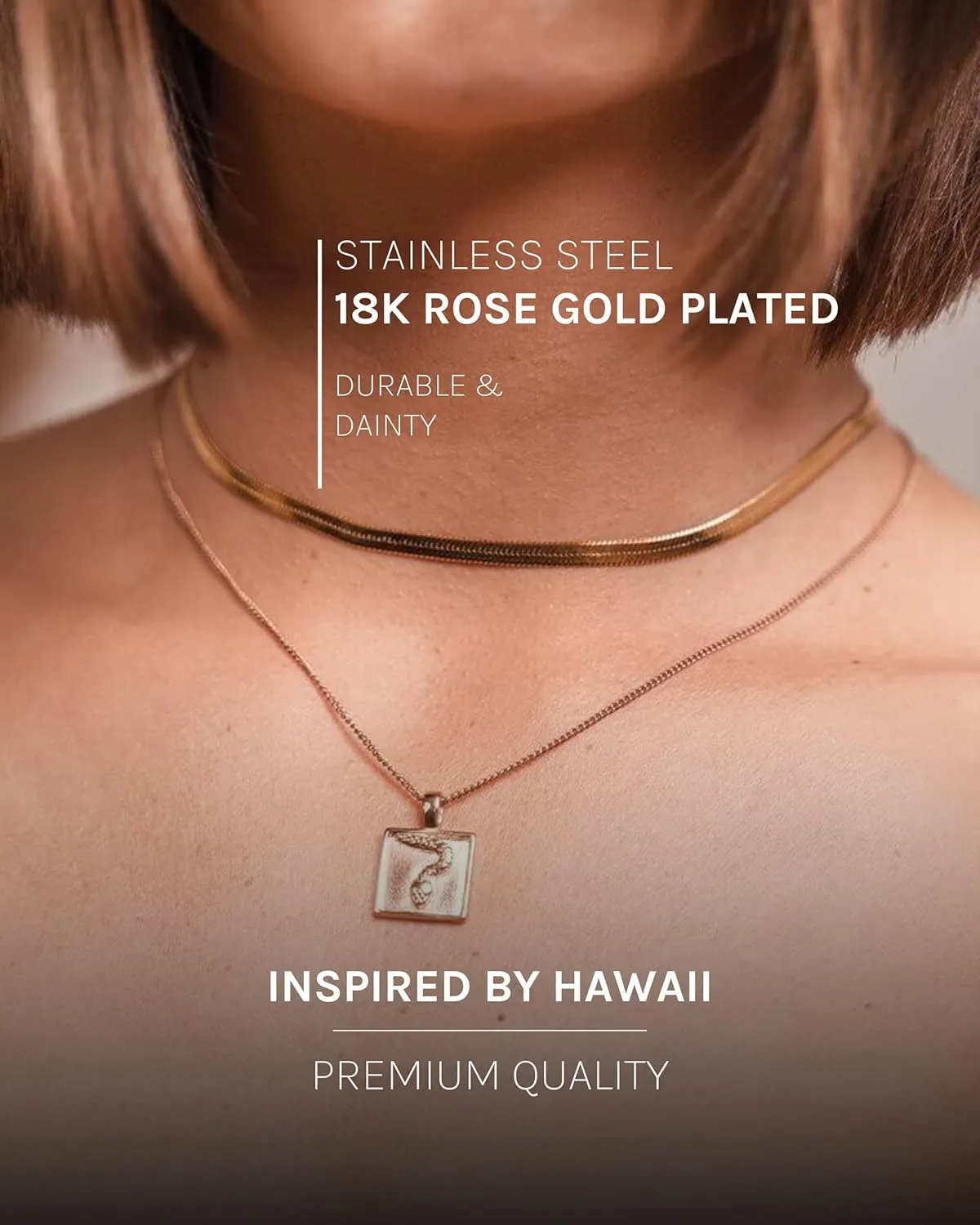 Purelei I'lalo Choker Necklace  18K Gold plated stainless steel jewelry  Waterproof chain  14 to 16 inch adjustable length  Fashion jewelry for your individual look