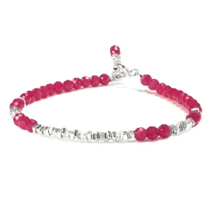 Real Natural Ruby Bracelet 0.15x0.15 Round Shape Gemstone 925 Sterling silver Overlay Handmade Cuff Crystal Jewelry