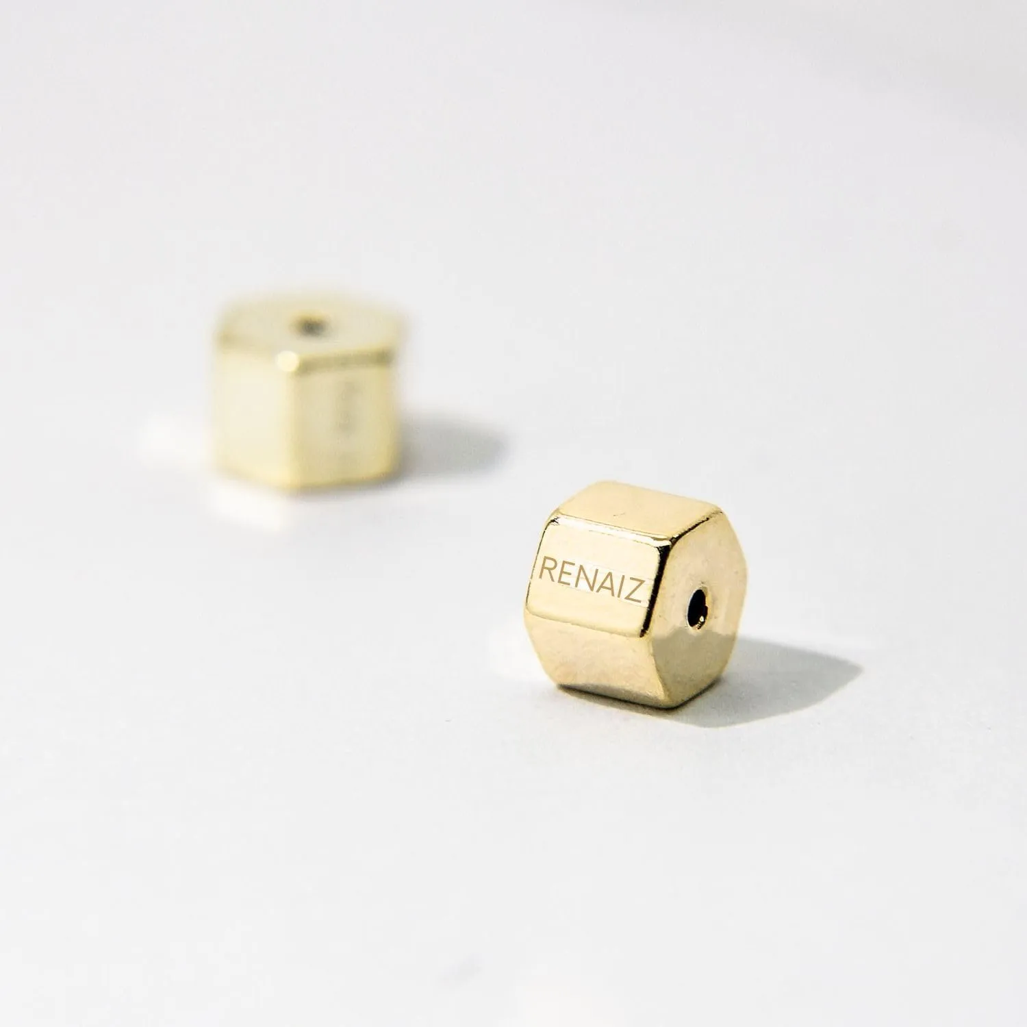 RENAIZ Dainty Lightweight Hoop & Stud Earrings for Women  14K Gold Plated & Rhodium Plated, Minimalist Geometric Hypoallergenic Jewelry, Tiny Dainty Everyday Studs and Hoops