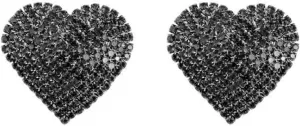 Rhinestone Heart Love Big Stud Earrings for Women Dainty 925 Sterling Silver Post Big Crystal Hearted Studs Pin Hypoallergenic Minimalist Fashion Wedding Birthday Her Mom