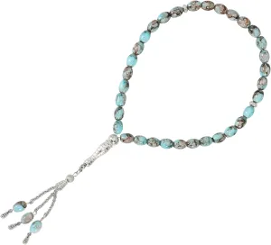 Rice Bead Bracelet for Muslim Islamic Prayer Rosary Worry Beads Reusable Hand Chain
