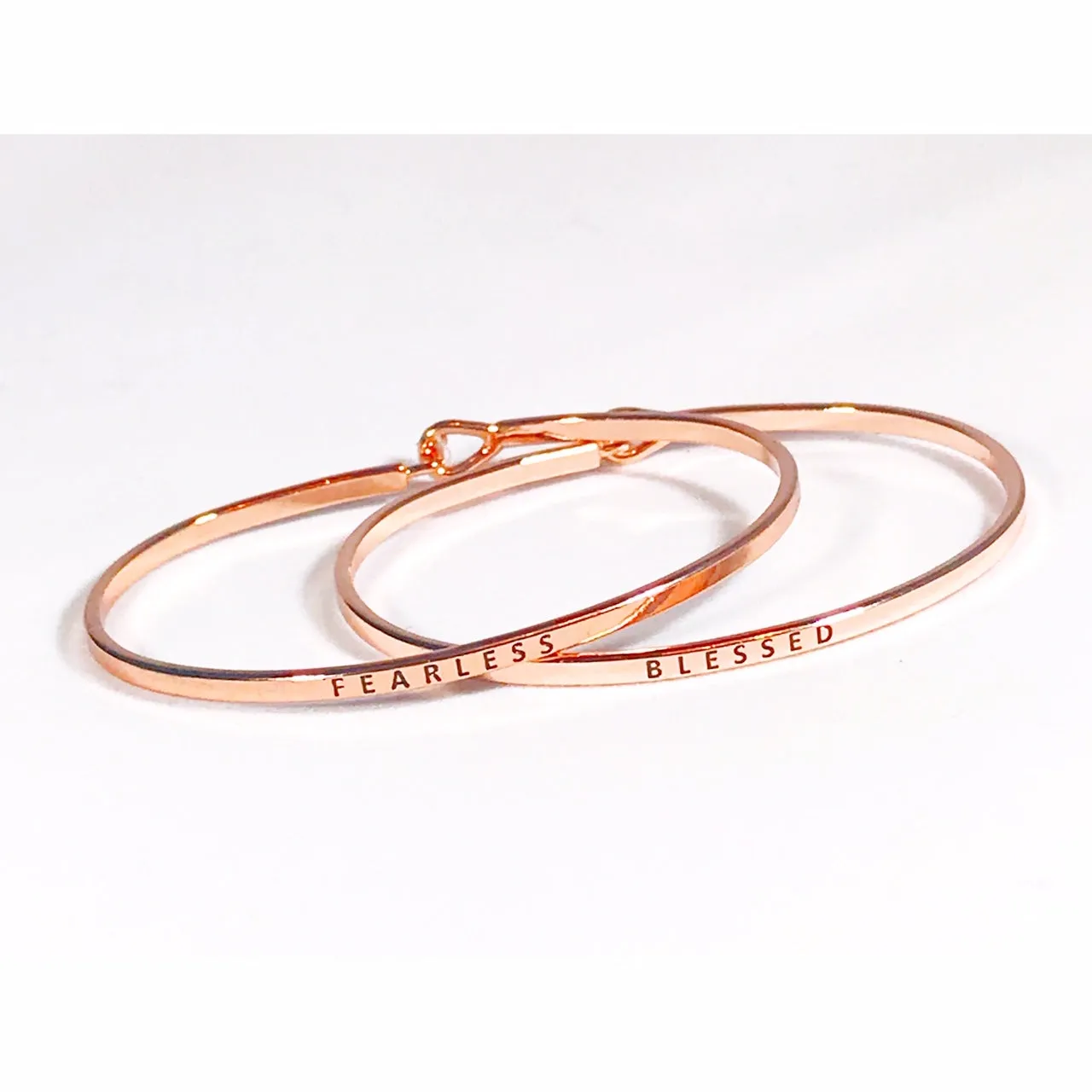 Rose Gold Tone Inspiration Bracelet