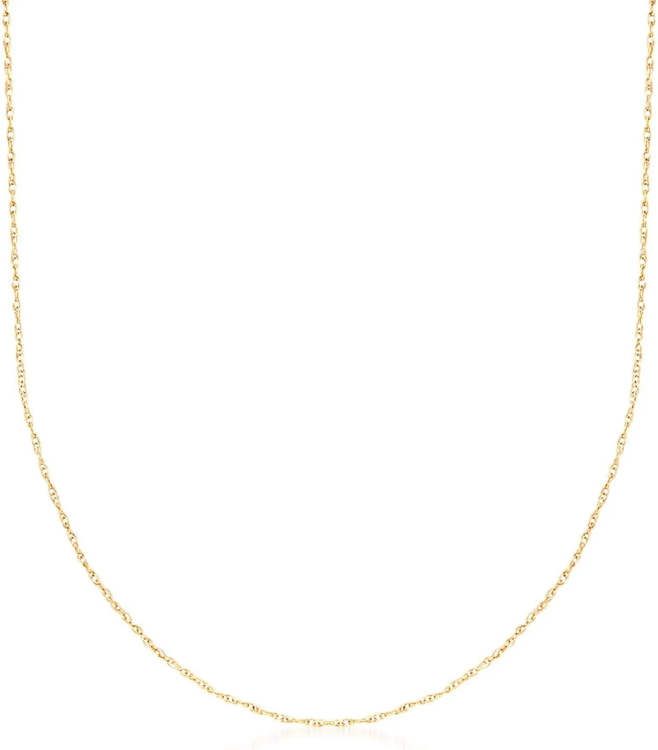 Ross-Simons 0.7mm 14kt Yellow Gold Rope-Chain Necklace