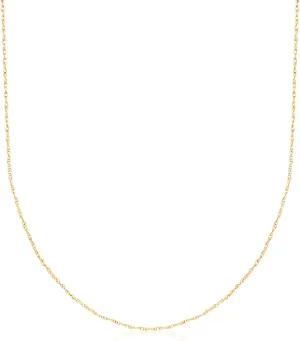 Ross-Simons 0.7mm 14kt Yellow Gold Rope-Chain Necklace