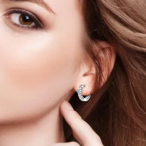 S925 Sterling Silver Earrings for Women Huggie Hoop Earrings