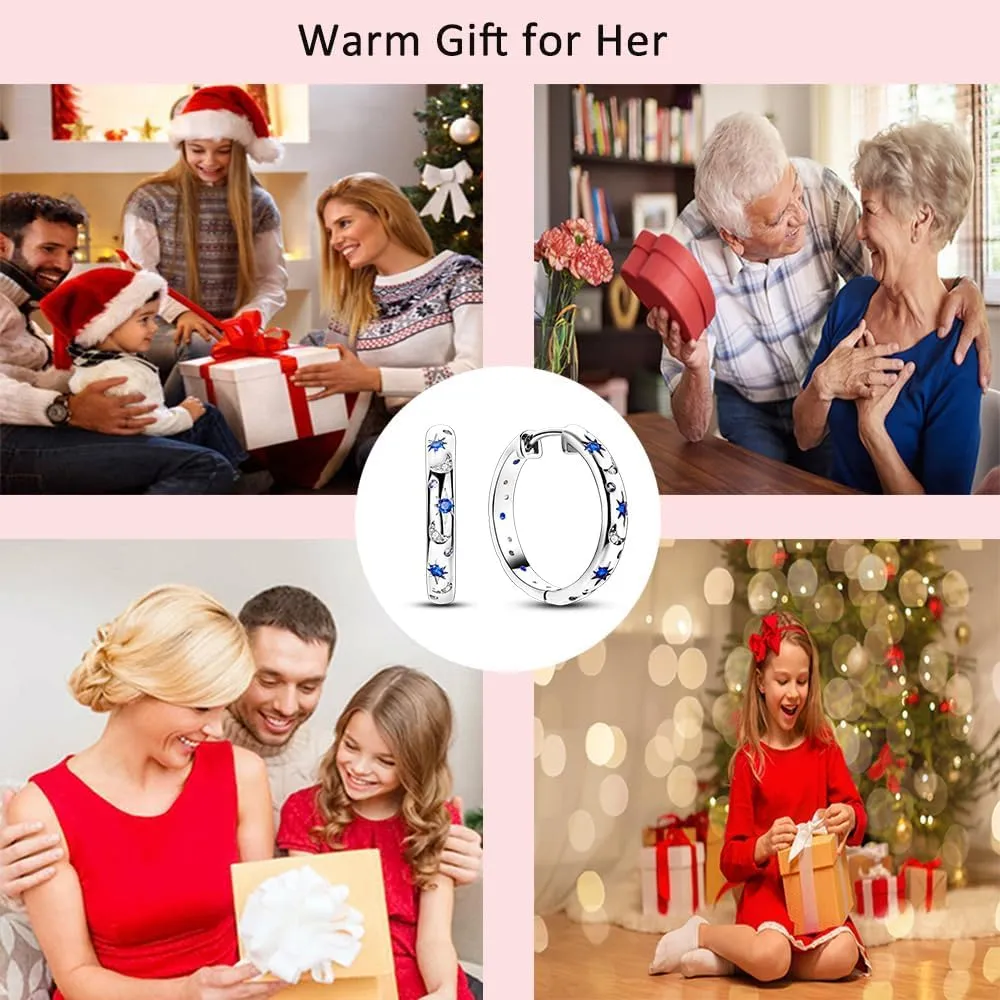 S925 Sterling Silver Earrings for Women Huggie Hoop Earrings