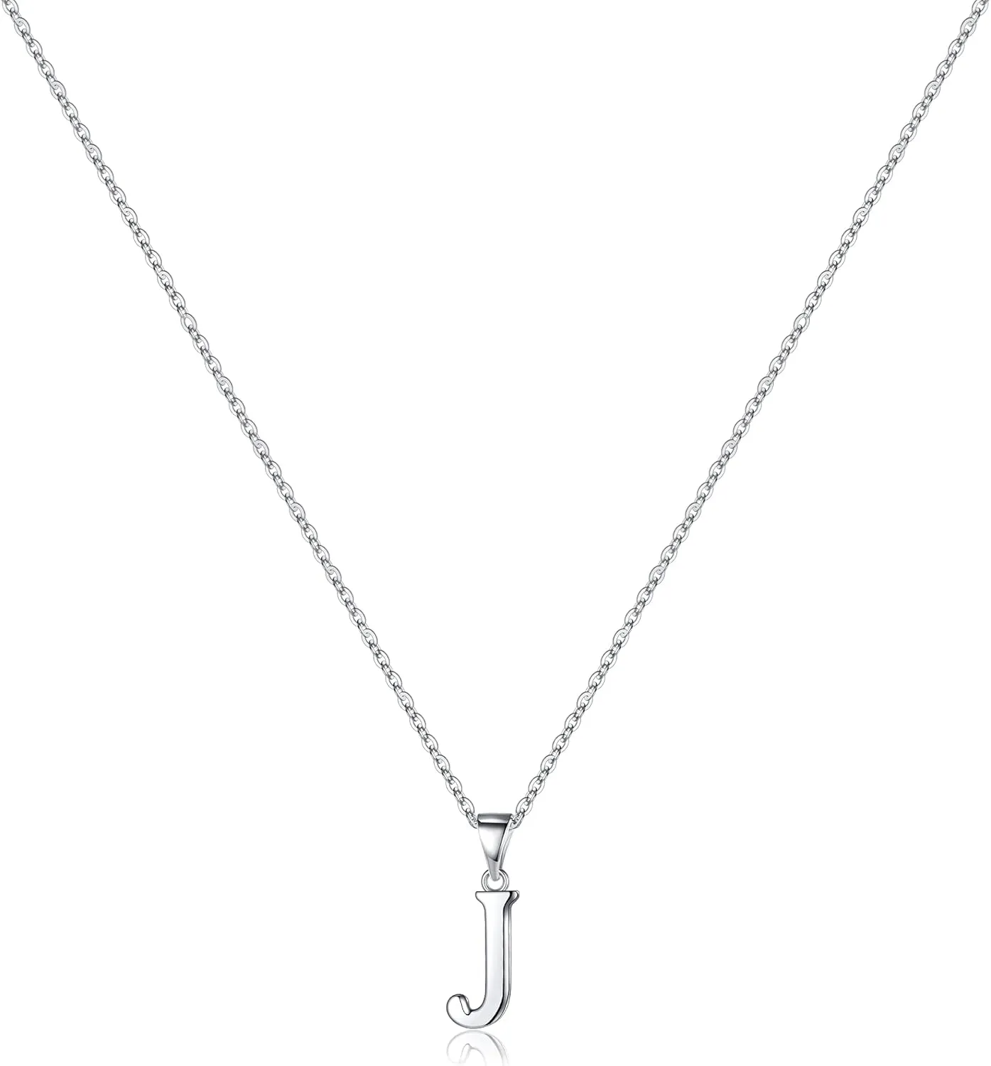S925 Sterling Silver Initial Necklaces for Women, Dainty Hypoallergenic Initial Necklace Letter Initial Pendant S925 Sterling Silver initial Necklace for Women Jewelry Gifts