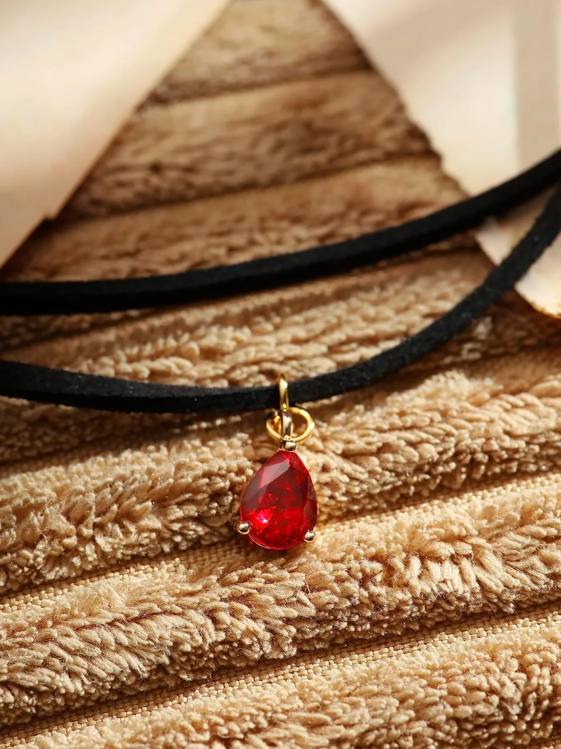 Sacina Layered Black Choker Necklace, Glass Teardrop Chocker, Black Necklace, Gothic Goth Boho Choker, Christmas Jewelry Gift For Women