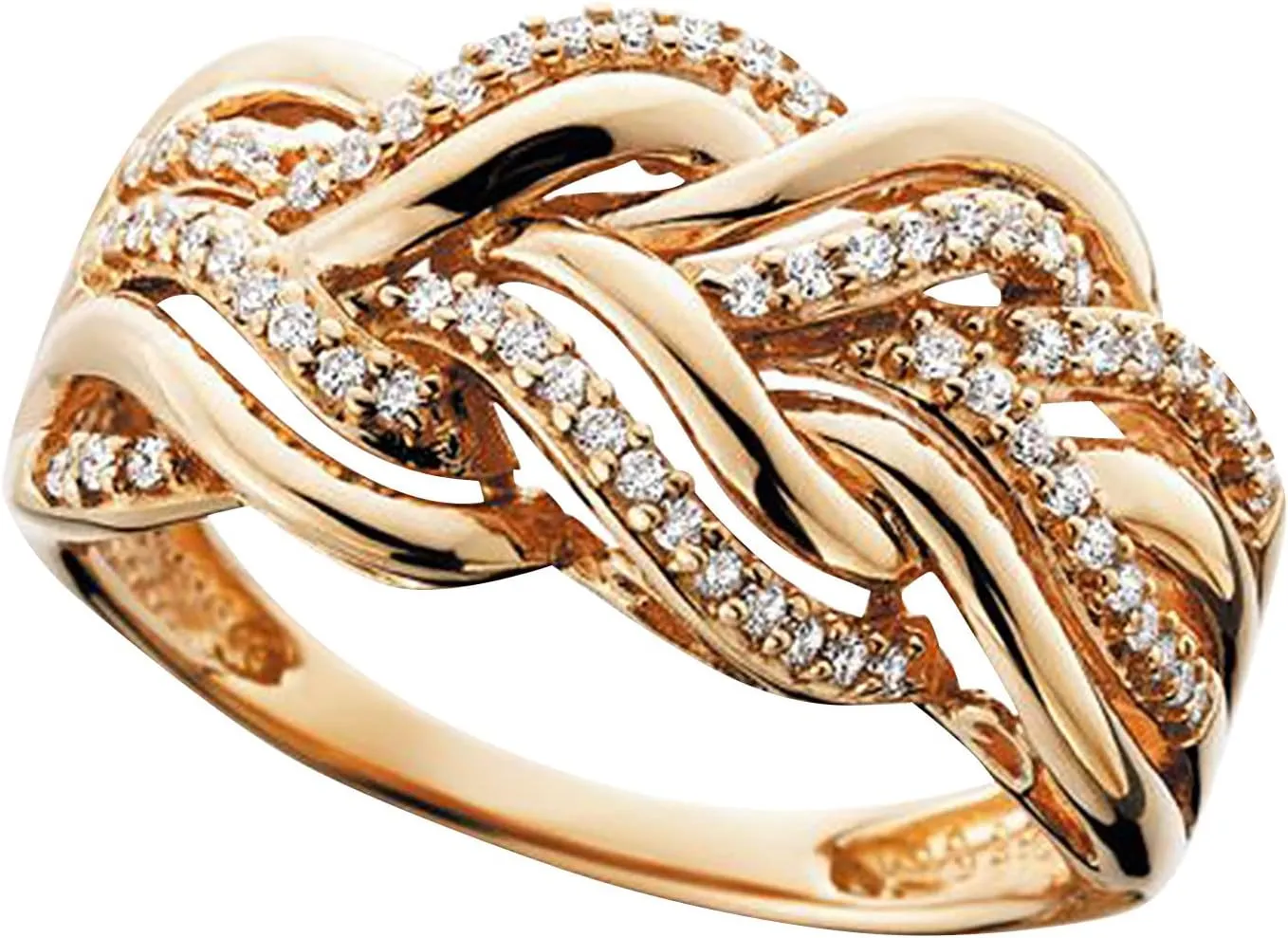 Self Love Rings Couple Princess Cut Diamond Set Ring Fashion Luxury Women Engagement Wedding Jewelry (Gold, 8)