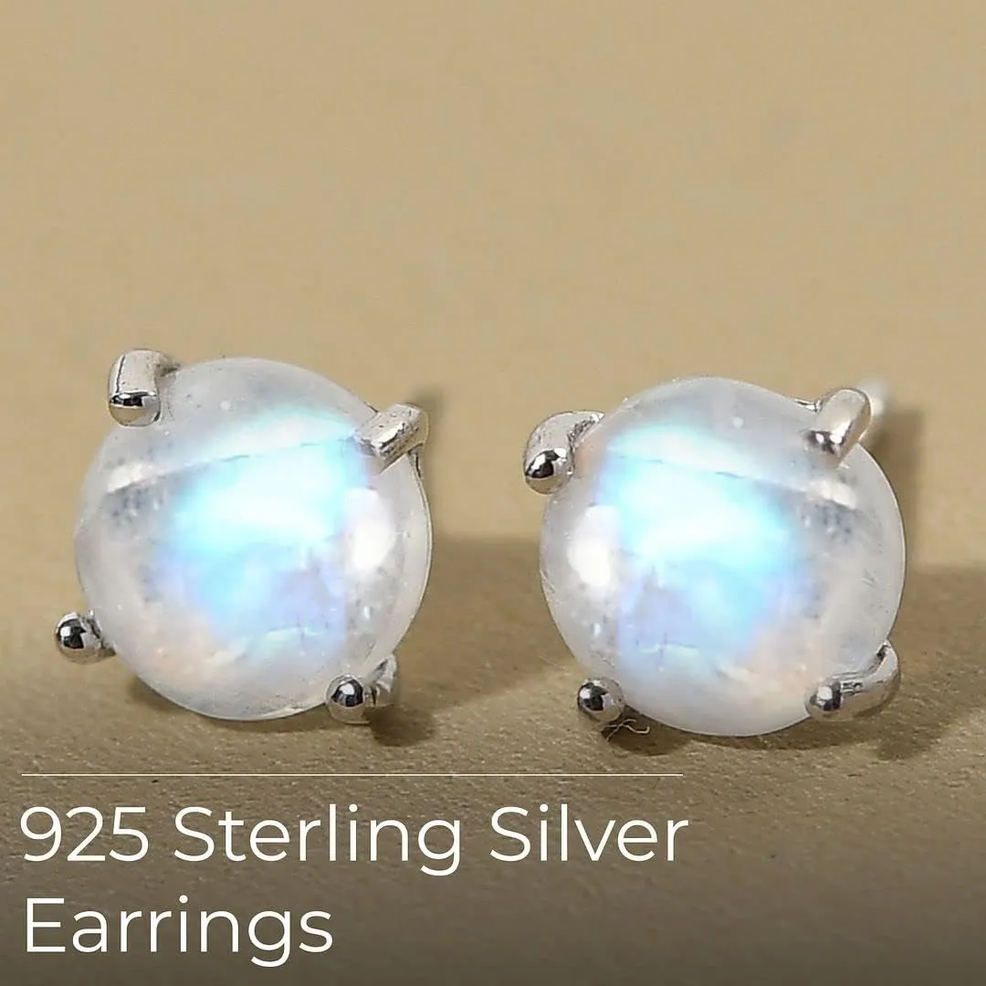 Shop LC Birthstone Stud Earrings for Women 925 Sterling Silver Gemstone Jewelry Anniversary Birthday Gifts for Women