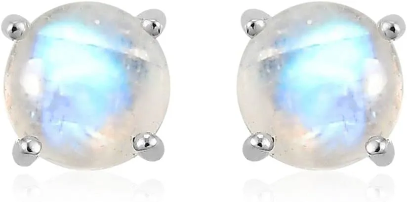 Shop LC Birthstone Stud Earrings for Women 925 Sterling Silver Gemstone Jewelry Anniversary Birthday Gifts for Women