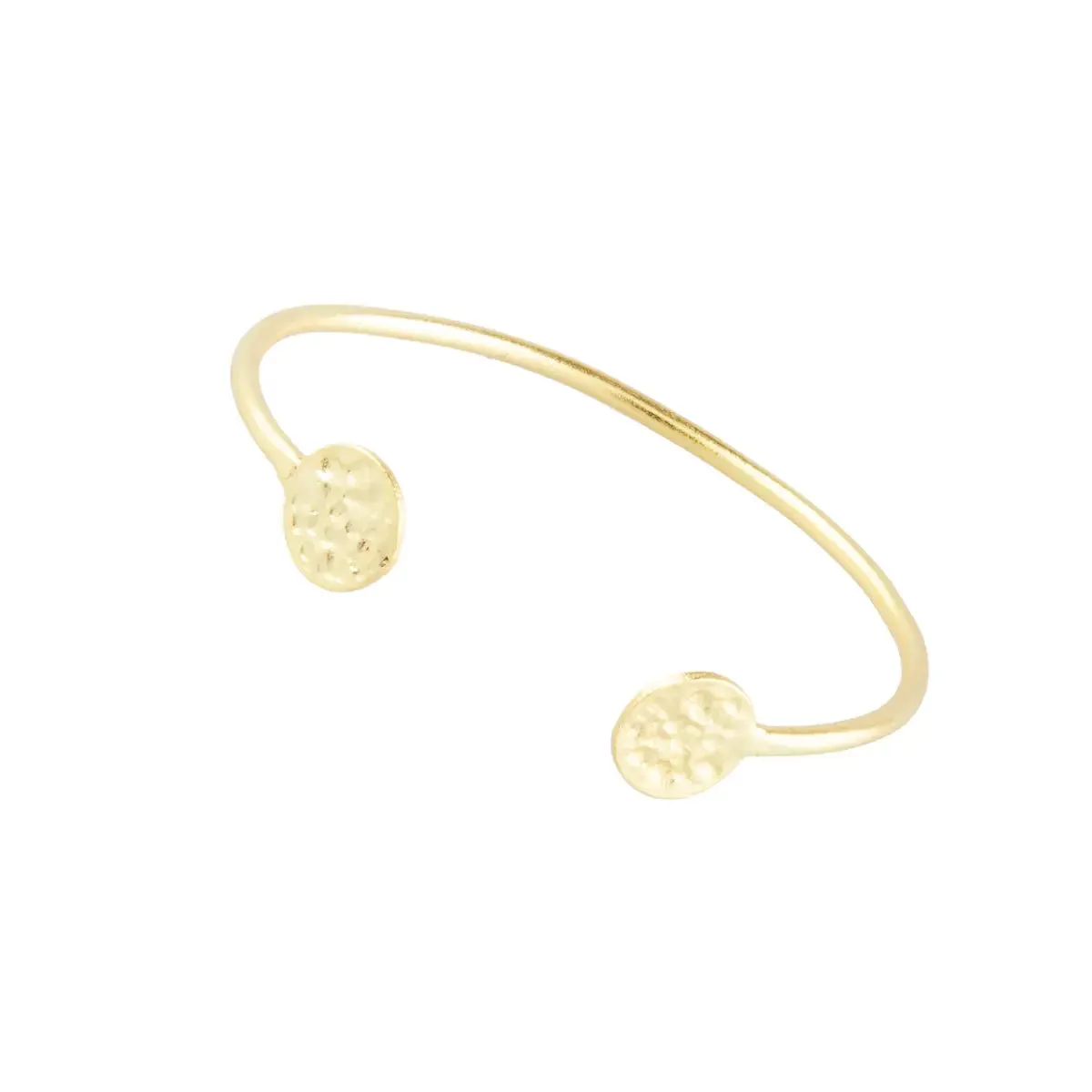 Simple Coin Gold Bangle
