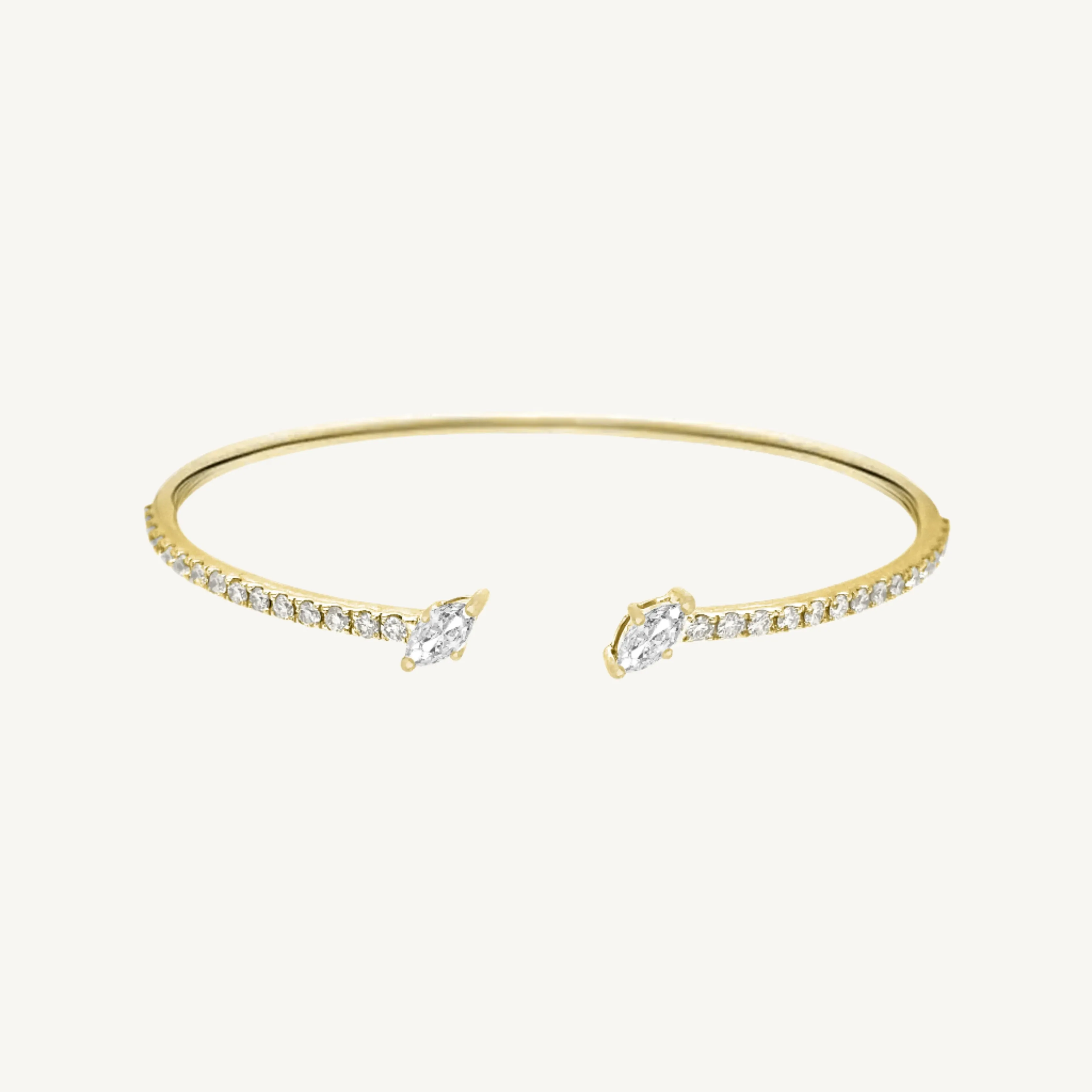 Spring Marquise Diamond Bangle