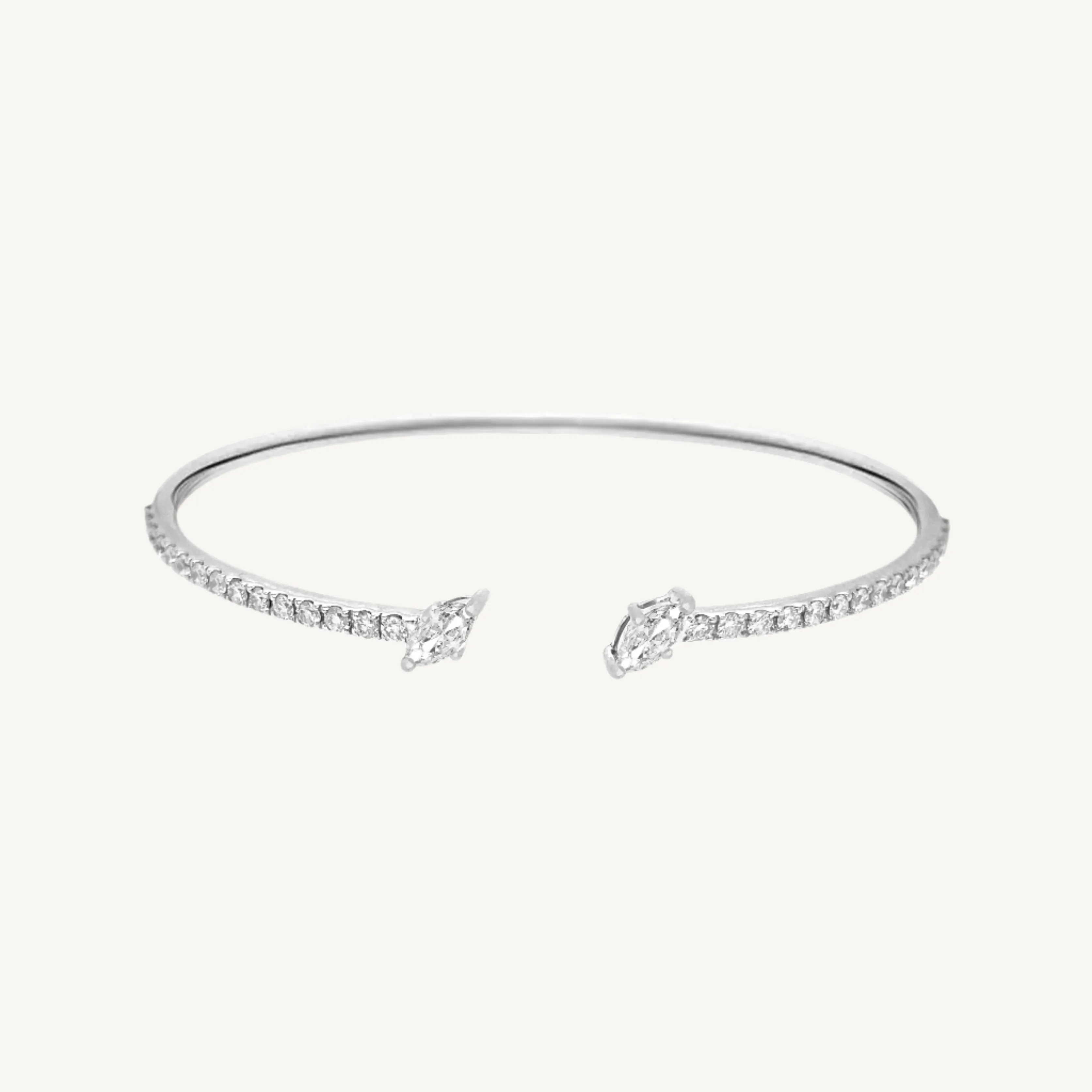 Spring Marquise Diamond Bangle