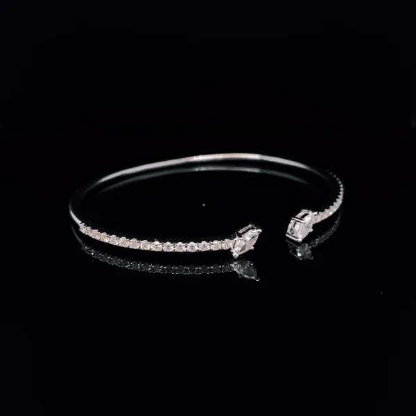 Spring Marquise Diamond Bangle