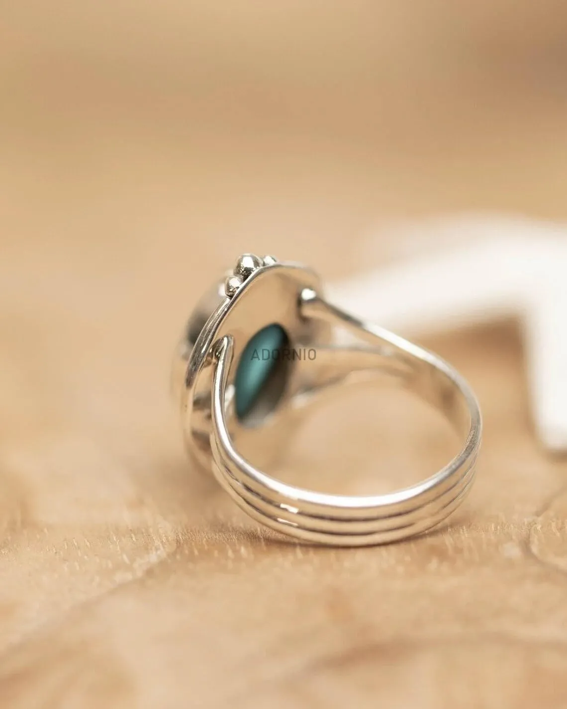 Sterling Silver 925 Ring For Womens Natural Aqua Chalcedony Ring Sterling Silver Handmade Ring Oval Gemstone Boho Ring