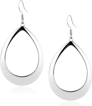Sterling Silver Large Teardrop Dangle Earrings for Women Hypoallergenic Oval Teardrop Dangle Earrings Sterling Silver Large Statement Drop Earring for Women Jewelry Gifts