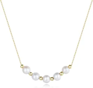 Stjarna Handmade Freshwater Pearl Necklace 6-7mm White Aurora Pearl Pendant 14K Gold Filled Necklaces for Women Jewelry Gift NP11J
