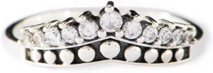 STORYJEWELLERY Crown Rings for Women, Silver Promise Matching Couple Ring for Wife, Birthday Jewelry Gifts Rings for Women