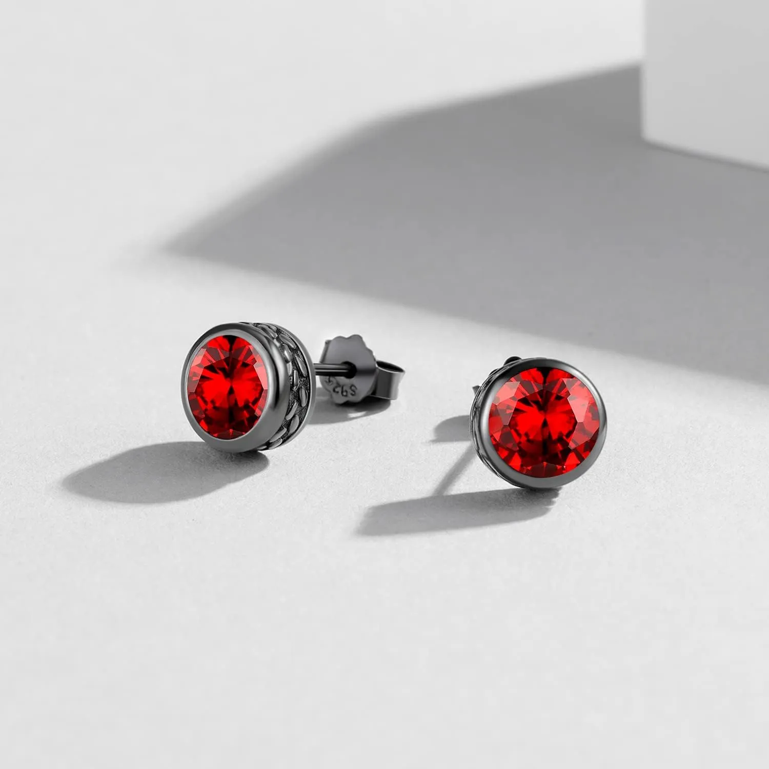 Stud Earrings 925 Sterling Silver Stud Earrings for Mens Womens Pierced Mens Earrings Jewelry Gift for Father's Day Gifts