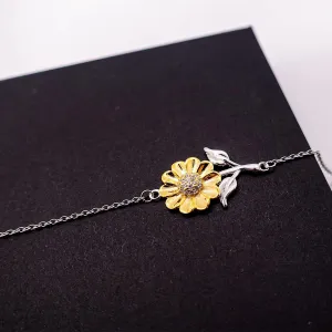 Sunflower Bracelet for Best Mate Bestie Soul Sister Birthday Gifts for friends Daughter Bracelets Friendship