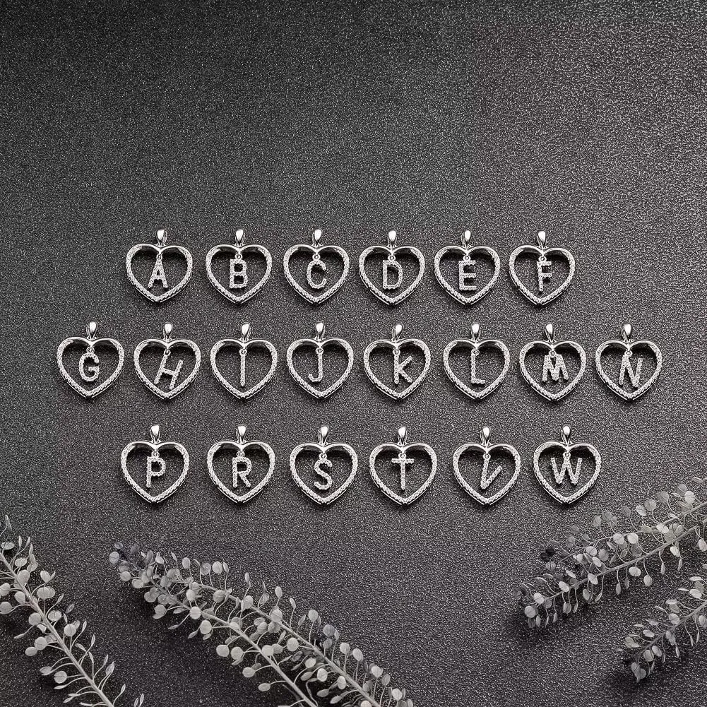 supermodel Solitaire Pendant Diamond Necklace, Zodiac Sign Coin Charm Pendant, Heart Initial Necklaces Birthday Gift Jewelry for Women Girls