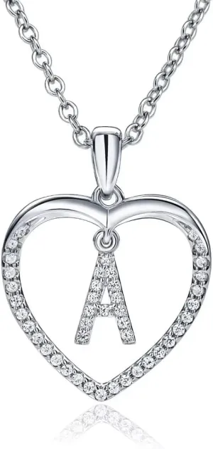 supermodel Solitaire Pendant Diamond Necklace, Zodiac Sign Coin Charm Pendant, Heart Initial Necklaces Birthday Gift Jewelry for Women Girls