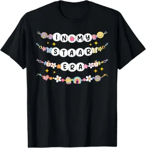 Test Day Friendship Bracelets In My Staar Era Teacher Kids T-Shirt