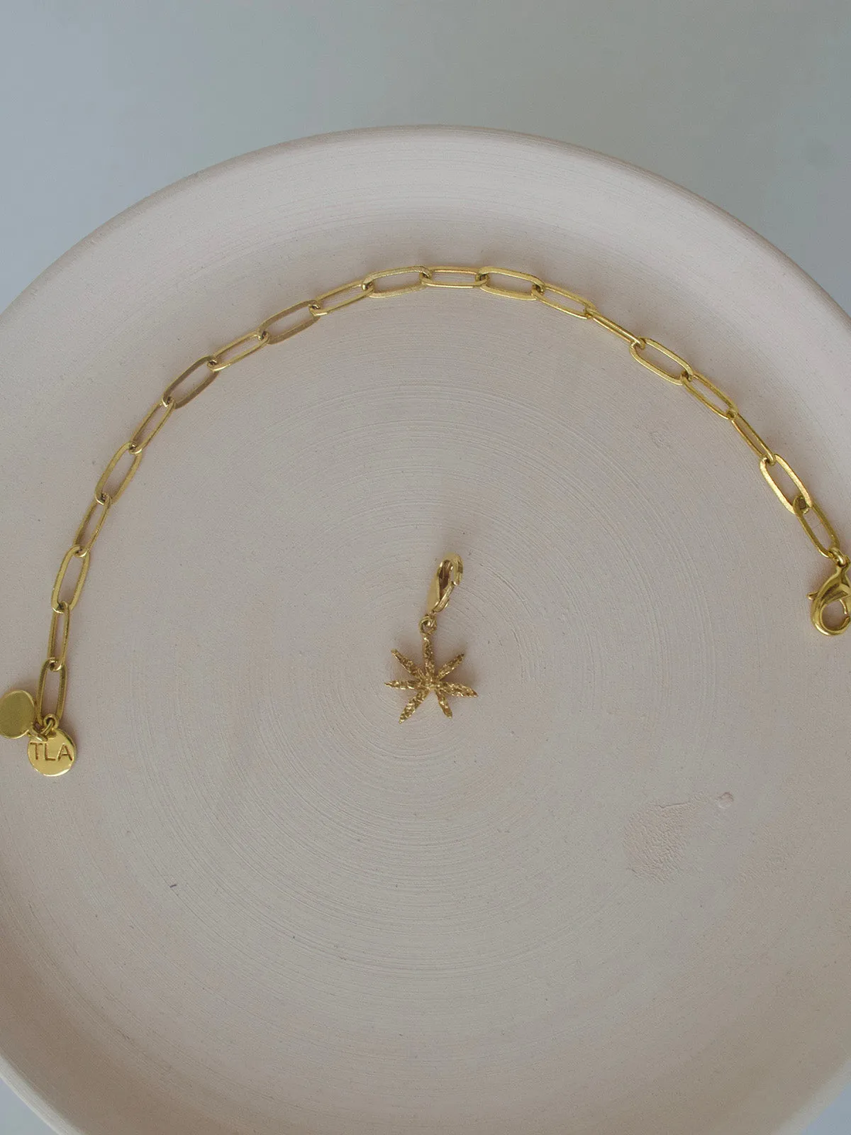 Textured Cinnamon Star Charm