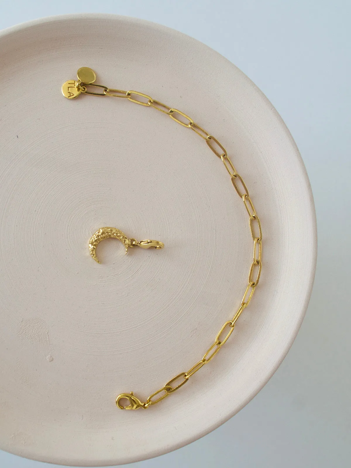 Textured Moon Charm