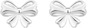Tiny Bow Knot Stud Earrings 925 Sterling Silver Ribbon Bow Cartilage Hypoallergenic Piercing Tragus Small Studs Earring Cute Birthday Christmas Jewelry Gifts for Women Daughter