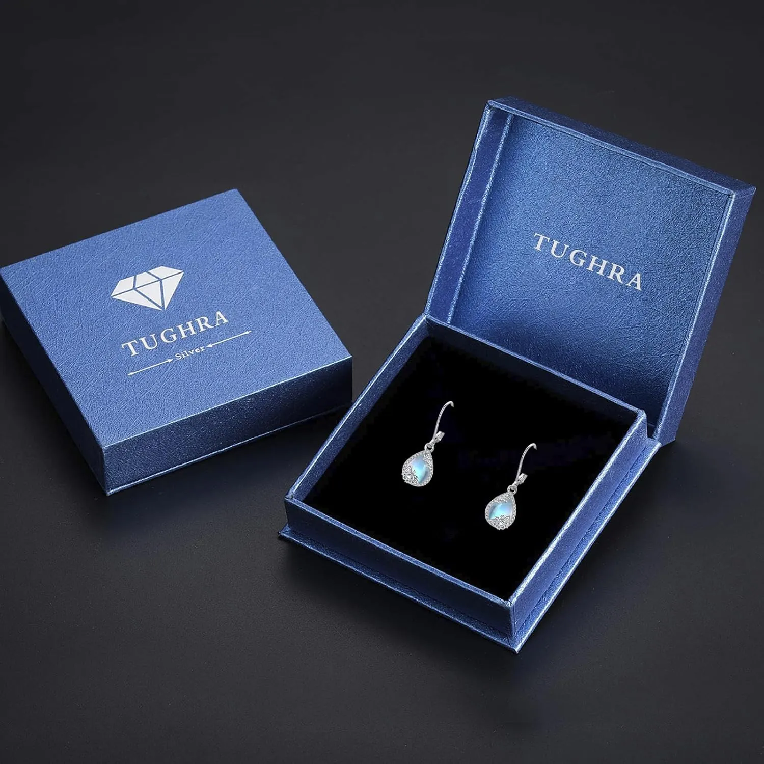 Trendy Dangle Earrings for Women Teen Girls Sterling Silver 12 Birthstone Earrings Minimalist Hypoallergenic Earrings for Sensitive Ears Jewelry Gifts