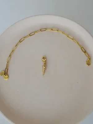 Unicorn Horn Shell Charm