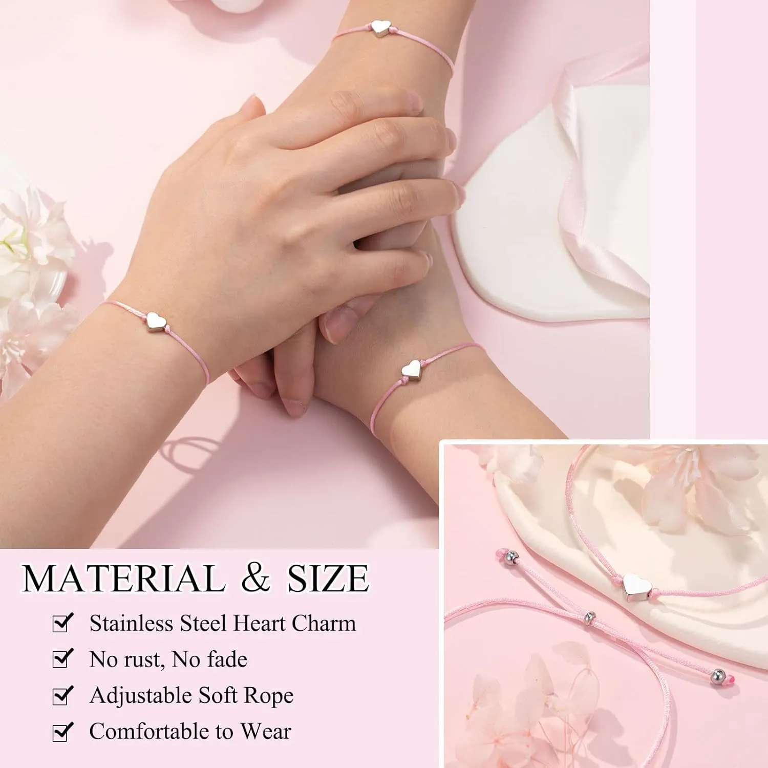UPROMI 1/2/3pcs Bracelets Graduation Gifts for Her Girls Daughter Granddaughter Niece