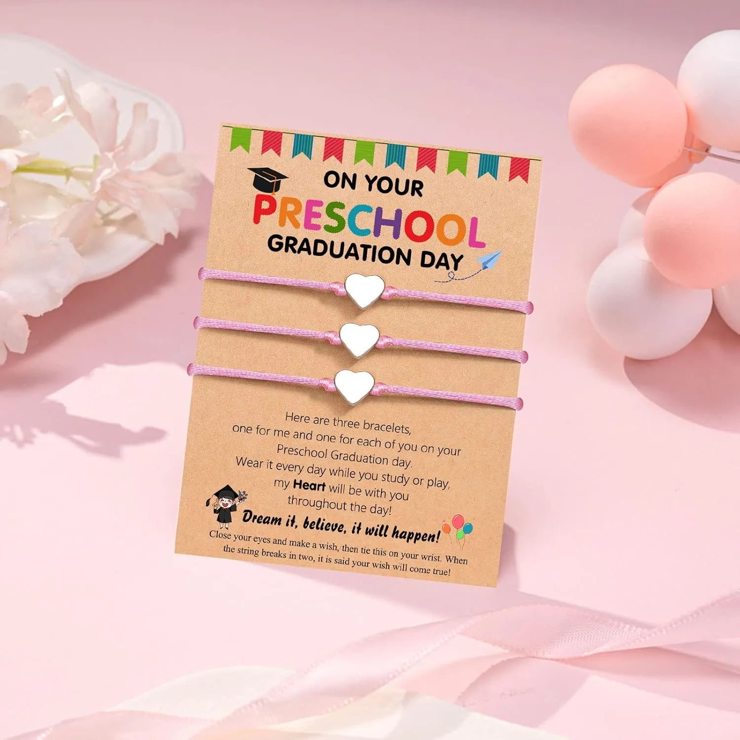 UPROMI 1/2/3pcs Bracelets Graduation Gifts for Her Girls Daughter Granddaughter Niece