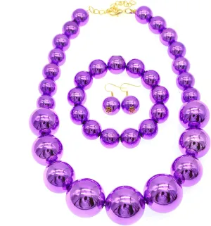utop JNF Hand made Pearl Statement Necklace for Women Rhinestone Multilayer Crystal Necklaces Chunky Pearl Necklace Large Pearl Necklace and Earrings Set for Mother Mom's gift