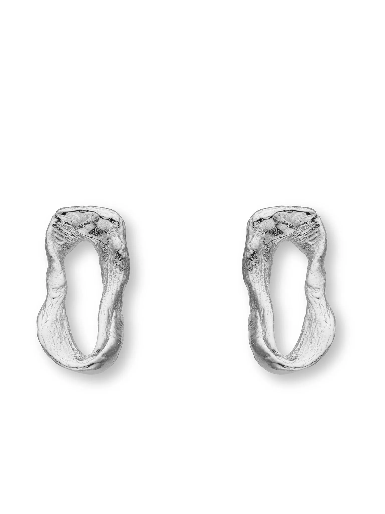 Vacation Small Chain Earrings - Silver