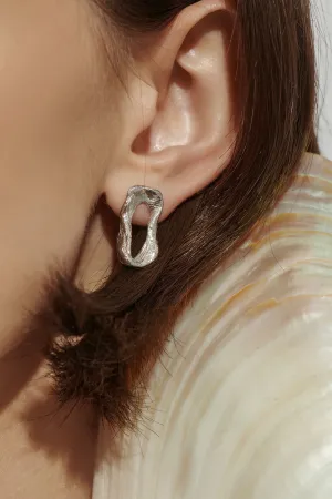 Vacation Small Chain Earrings - Silver