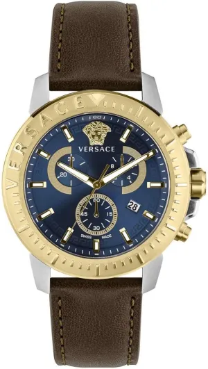 Versace New Chrono Collection Luxury Mens Watch Timepiece
