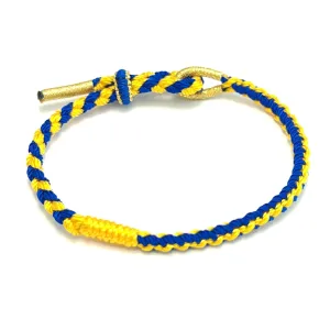 Woven Ukraine Flag Bracelet Country Flag Color Tibetan Bracelet, Surfer WristWrap Bracelet for Men, Women Friendship Bracelet Rope Bracelet Gift For Mom, Dad