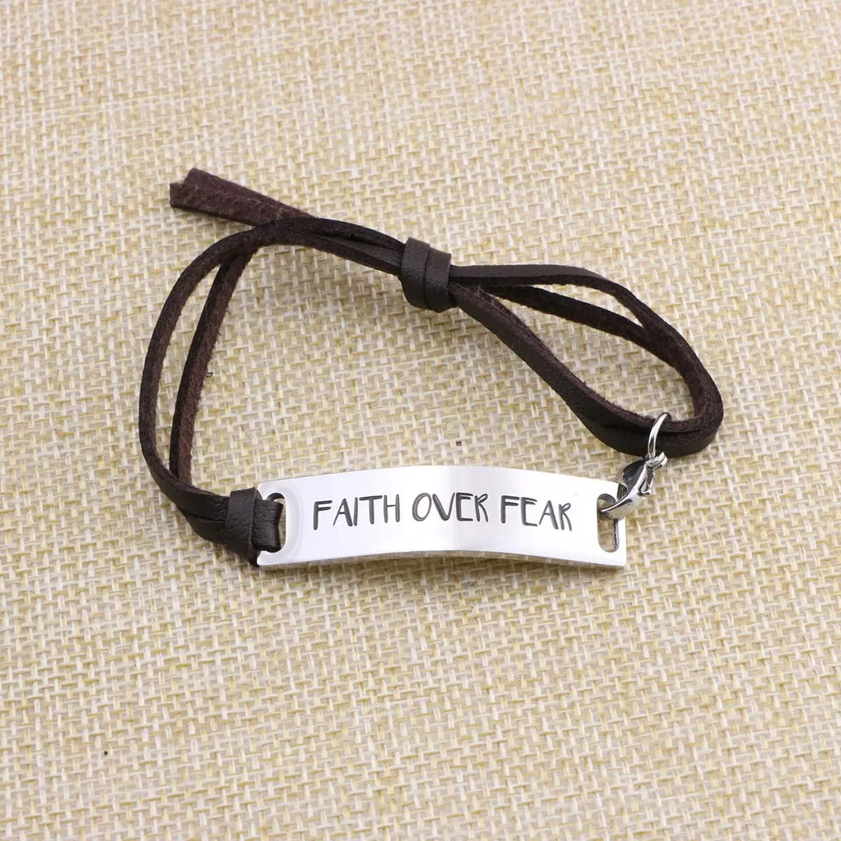 Yiyang Bracelets for Women Inspirational Gift for Her Cuff Bangle Engraved Motivational Message
