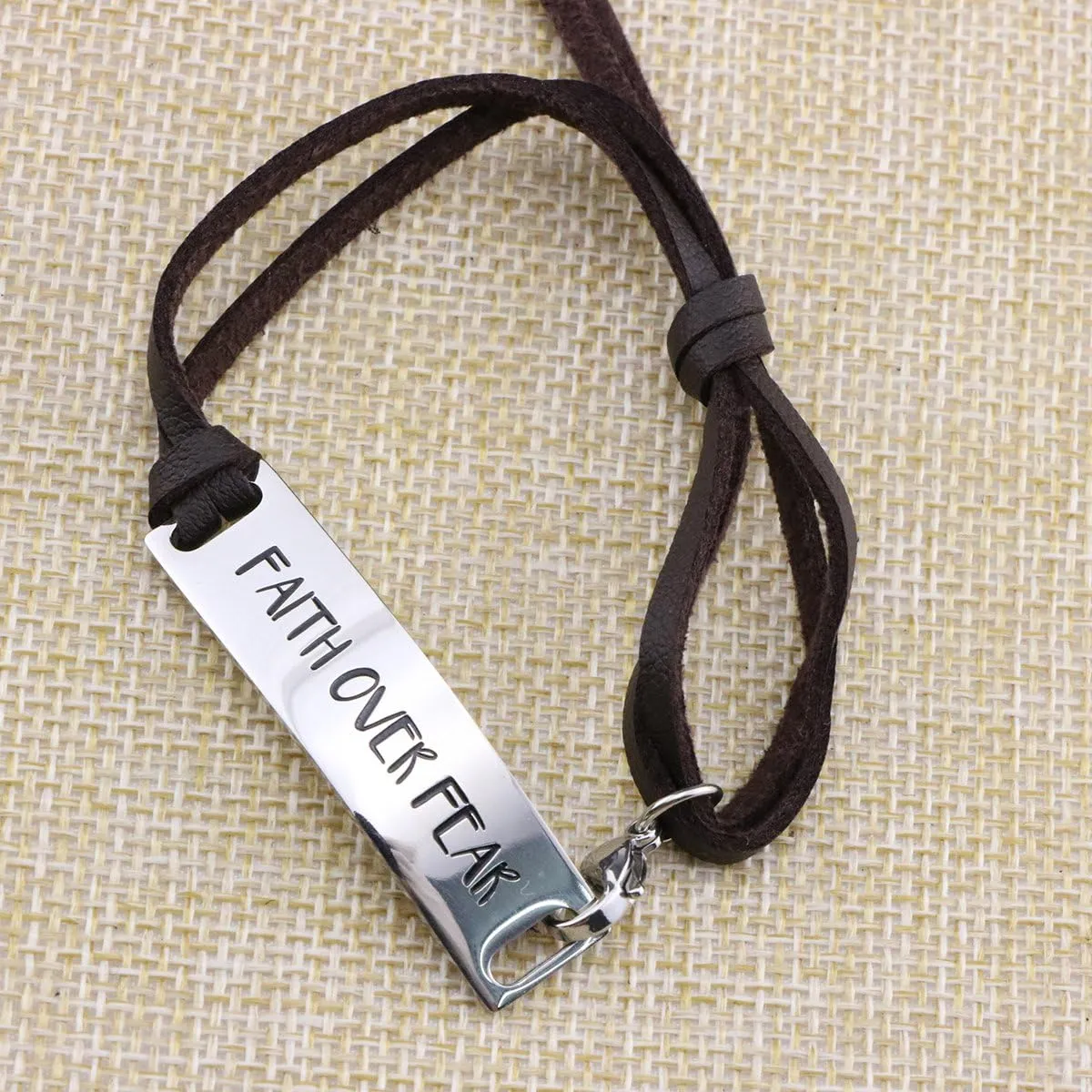 Yiyang Bracelets for Women Inspirational Gift for Her Cuff Bangle Engraved Motivational Message