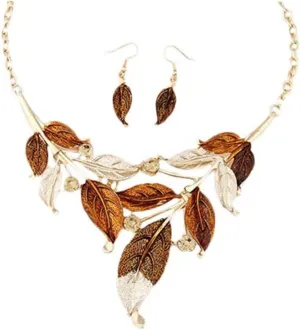 ZaH Boho Jewelry Set Pentant Necklace and Earrings for Women Vintage Gift Wedding Party