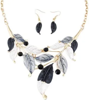 ZaH Boho Jewelry Set Pentant Necklace and Earrings for Women Vintage Gift Wedding Party