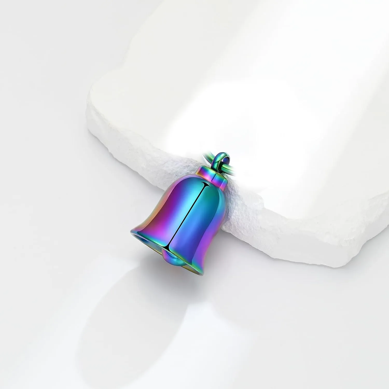 zeqingjw Bell Cremation Jewelry Cross Motorcycle Urn Necklaces for Ashes for Women Men Memorial Keepsake Necklace of Loved One